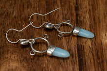 Load image into Gallery viewer, Aphrodite Earrings| .925 Silver| Garnet & Amazonite