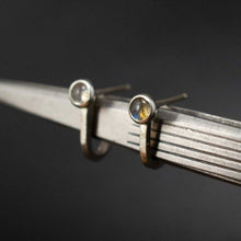 Load image into Gallery viewer, Gaia Studs| .925 Silver| Various Gems