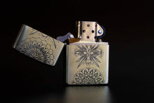 Load image into Gallery viewer, Botanical Zippo Lighter| Hand Engraved| Brass

