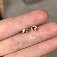 Load image into Gallery viewer, Stud Earrings | .925 Sterling Silver |Various Gemstones
