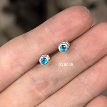 Load image into Gallery viewer, Stud Earrings | .925 Sterling Silver |Various Gemstones

