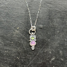 Load image into Gallery viewer, Irene| Opalized Kashmir Sapphire &amp; Peridot

