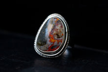Load image into Gallery viewer, Sunray Ring | Magma Chalcedony | Size 7 | .925 Sterling Silver
