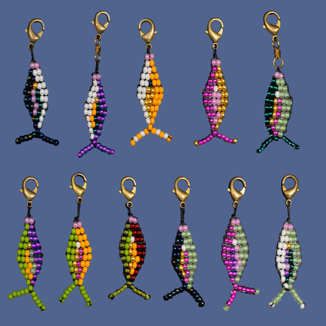 Beaded Fish Charms