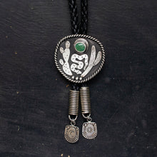 Load image into Gallery viewer, Desert Collection| Bolo Tie| .925 Silver| Turquoise
