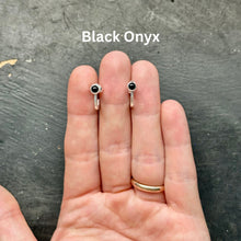 Load image into Gallery viewer, Gaia Studs| .925 Silver| Various Gems
