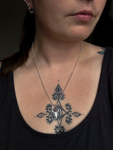 Load image into Gallery viewer, Scorpion Symbols Necklace | Garnet | .925 sterling silver|
