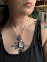 Load image into Gallery viewer, Hekate Necklace| .925 Silver| Jasper &amp; Hematite| Grounding
