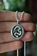 Load image into Gallery viewer, Labradorite Serpent Necklace | .925 silver |
