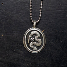 Load image into Gallery viewer, Labradorite Serpent Necklace | .925 silver |
