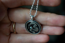 Load image into Gallery viewer, Labradorite Serpent Necklace | .925 silver |
