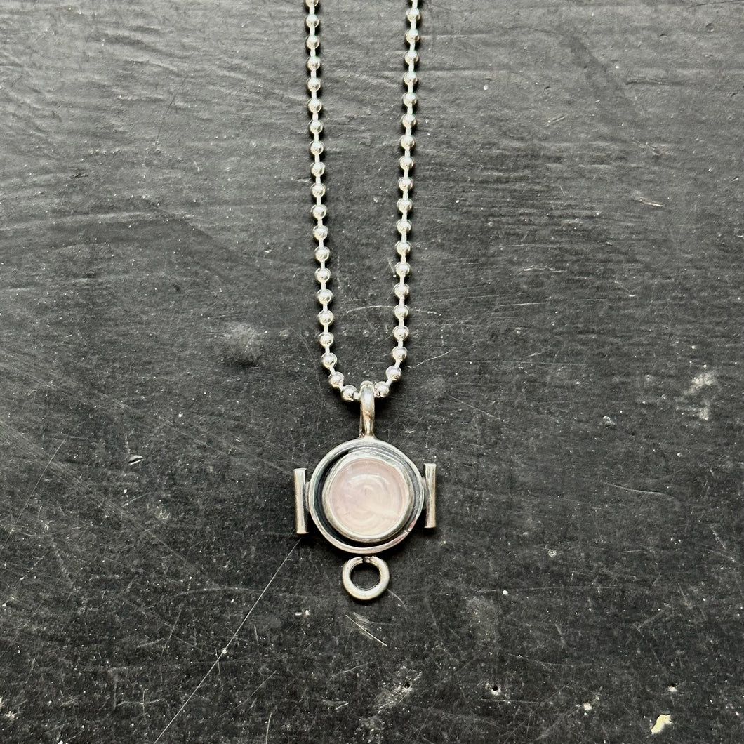 Portal Necklace | Rose Quartz