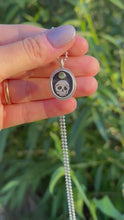 Load and play video in Gallery viewer, Momento Mori Necklace| .925 Sterling Silver | Peridot
